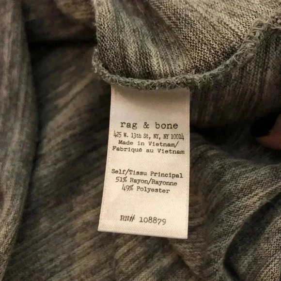 Rag & Bone Crop Top Grey Size XS - Picture 4 of 6